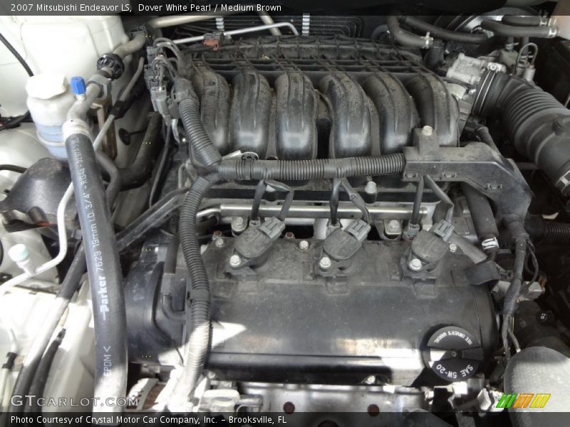 Dover White Pearl / Medium Brown 2007 Mitsubishi Endeavor LS