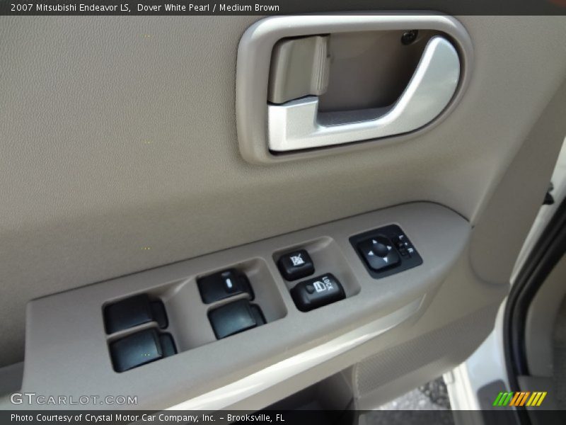 Dover White Pearl / Medium Brown 2007 Mitsubishi Endeavor LS