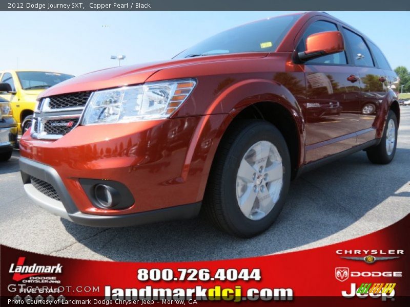 Copper Pearl / Black 2012 Dodge Journey SXT