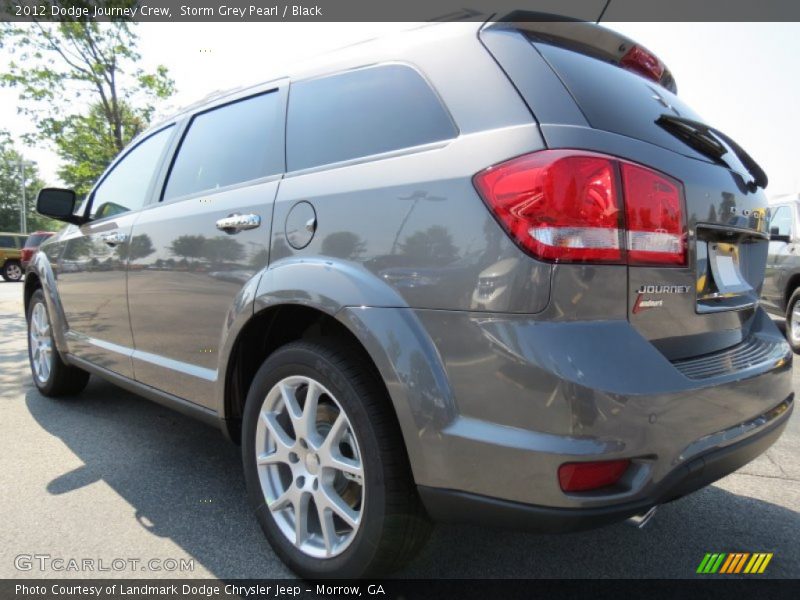 Storm Grey Pearl / Black 2012 Dodge Journey Crew