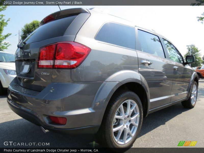 Storm Grey Pearl / Black 2012 Dodge Journey Crew