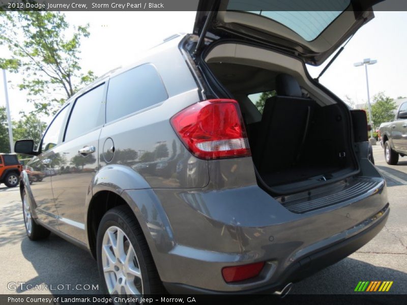 Storm Grey Pearl / Black 2012 Dodge Journey Crew