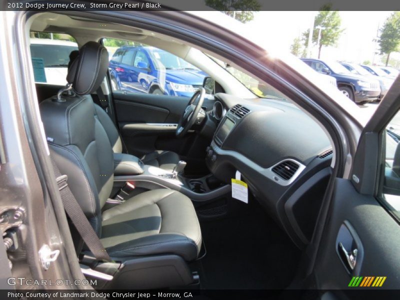 Storm Grey Pearl / Black 2012 Dodge Journey Crew