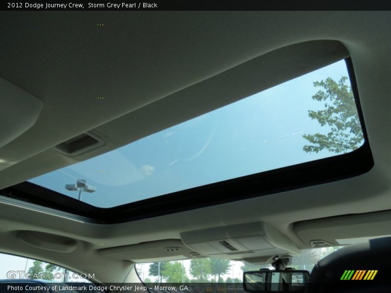 Storm Grey Pearl / Black 2012 Dodge Journey Crew