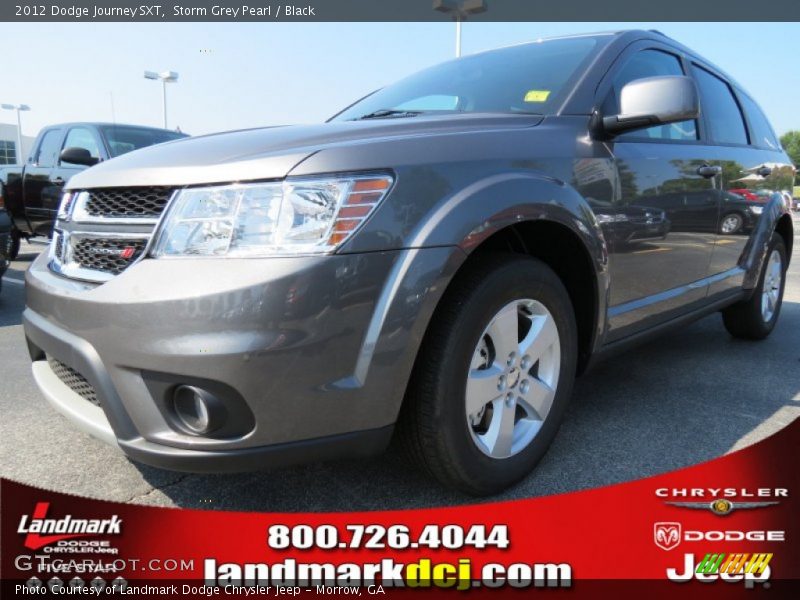 Storm Grey Pearl / Black 2012 Dodge Journey SXT