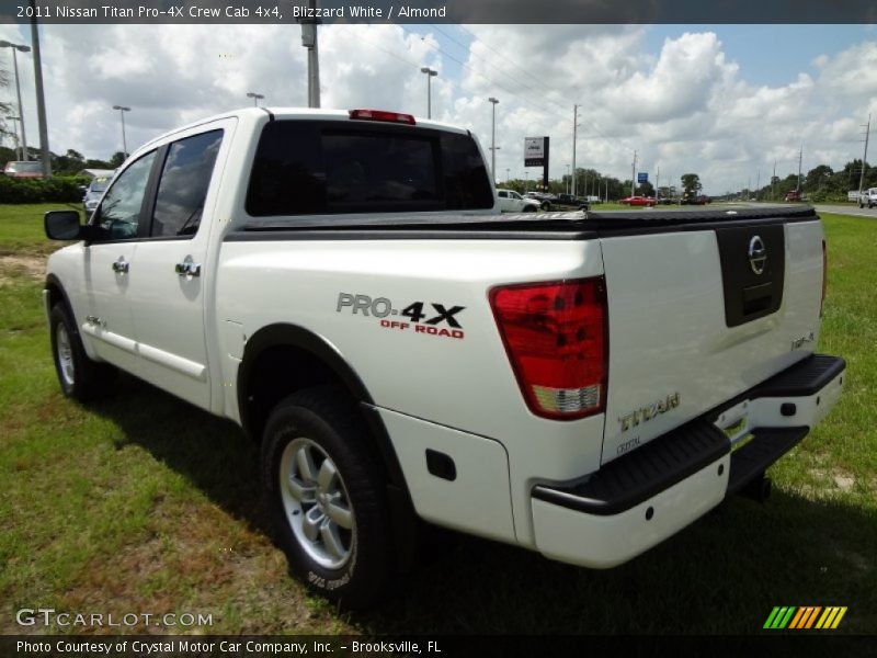 Blizzard White / Almond 2011 Nissan Titan Pro-4X Crew Cab 4x4