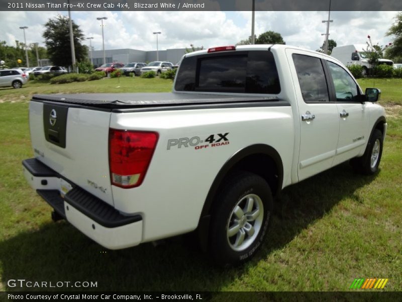 Blizzard White / Almond 2011 Nissan Titan Pro-4X Crew Cab 4x4