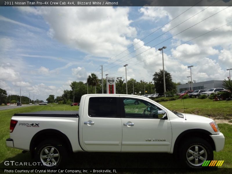 Blizzard White / Almond 2011 Nissan Titan Pro-4X Crew Cab 4x4