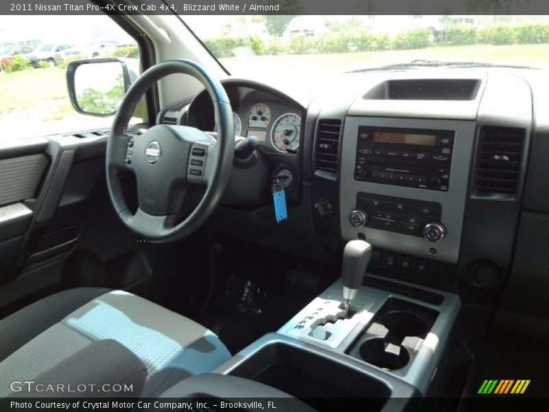 Blizzard White / Almond 2011 Nissan Titan Pro-4X Crew Cab 4x4