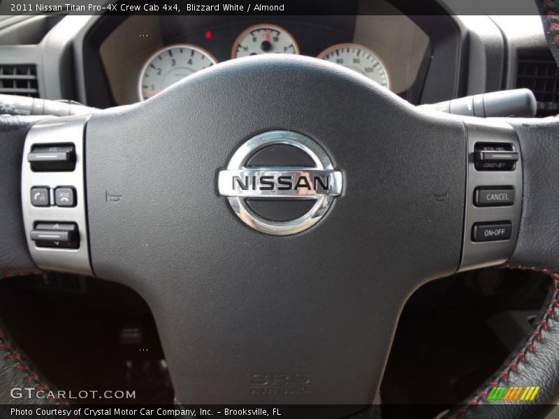 Blizzard White / Almond 2011 Nissan Titan Pro-4X Crew Cab 4x4