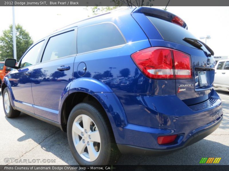 Blue Pearl / Black 2012 Dodge Journey SXT