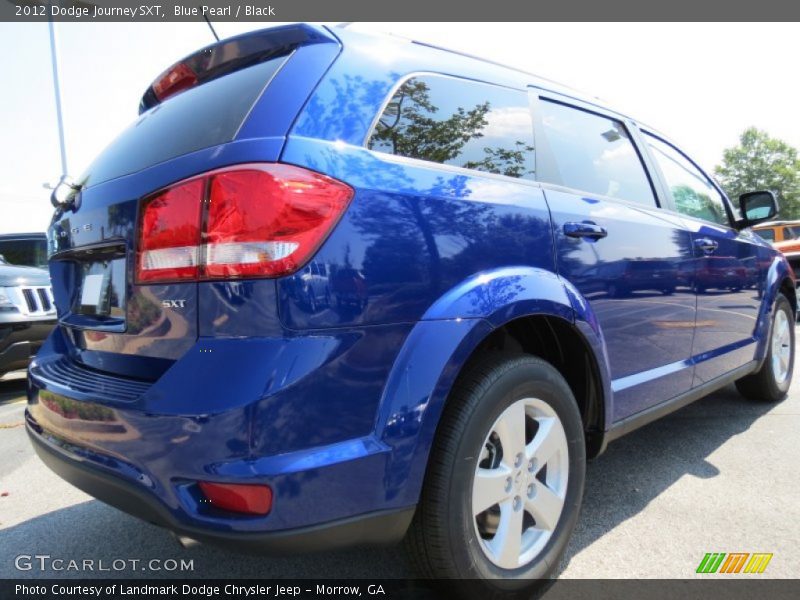 Blue Pearl / Black 2012 Dodge Journey SXT
