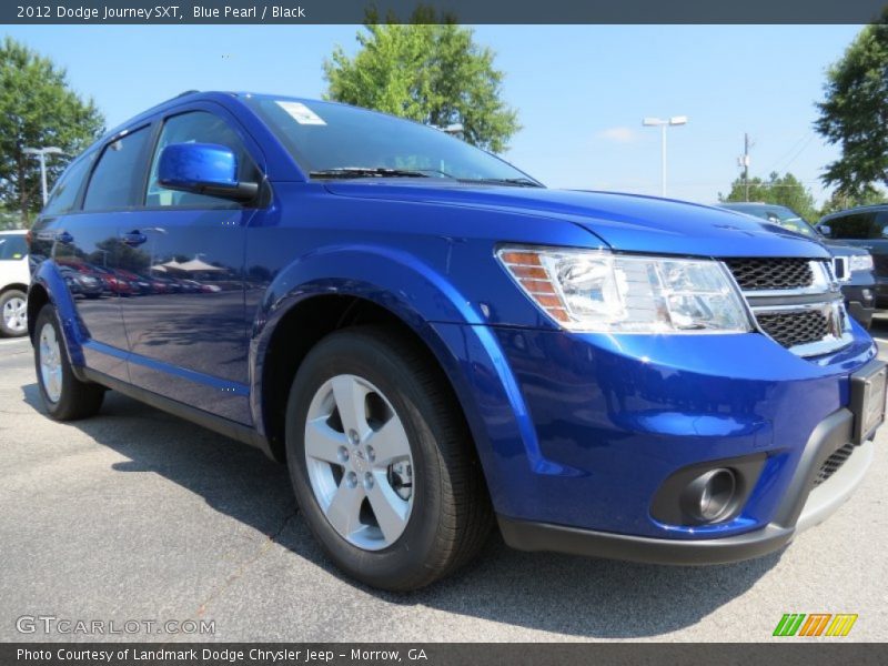 Blue Pearl / Black 2012 Dodge Journey SXT