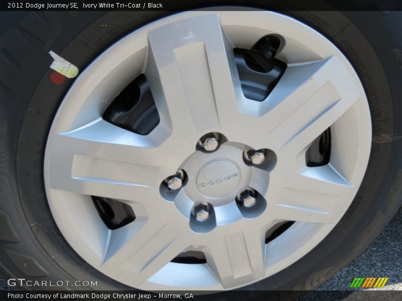 Ivory White Tri-Coat / Black 2012 Dodge Journey SE
