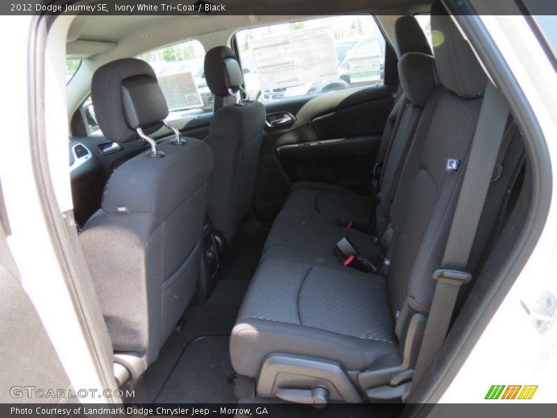 Ivory White Tri-Coat / Black 2012 Dodge Journey SE