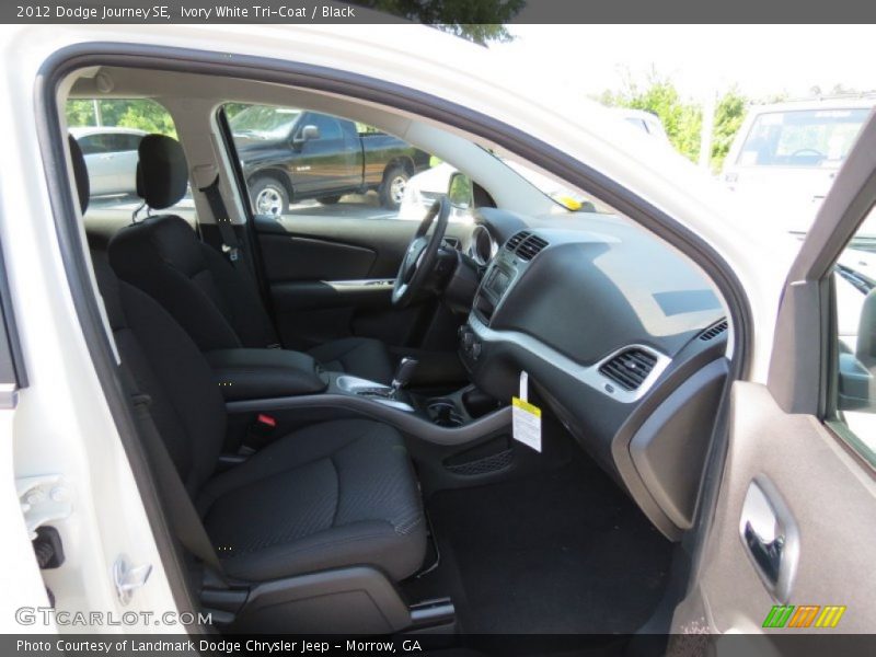 Ivory White Tri-Coat / Black 2012 Dodge Journey SE