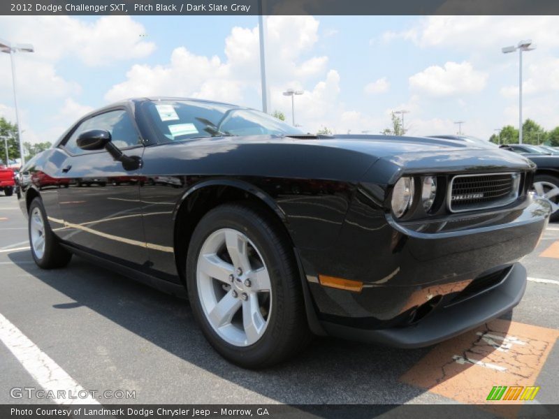 Pitch Black / Dark Slate Gray 2012 Dodge Challenger SXT
