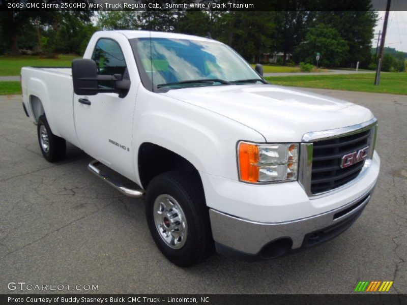 Summit White / Dark Titanium 2009 GMC Sierra 2500HD Work Truck Regular Cab