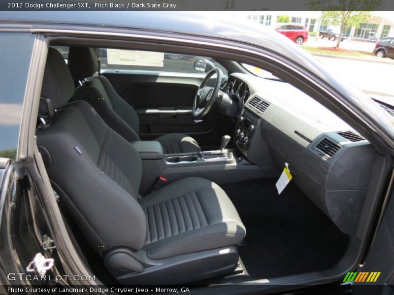 Pitch Black / Dark Slate Gray 2012 Dodge Challenger SXT