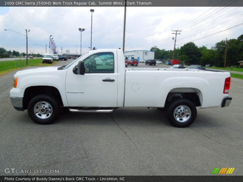 Summit White / Dark Titanium 2009 GMC Sierra 2500HD Work Truck Regular Cab