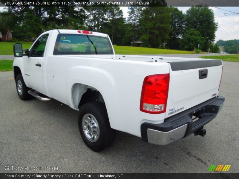 Summit White / Dark Titanium 2009 GMC Sierra 2500HD Work Truck Regular Cab