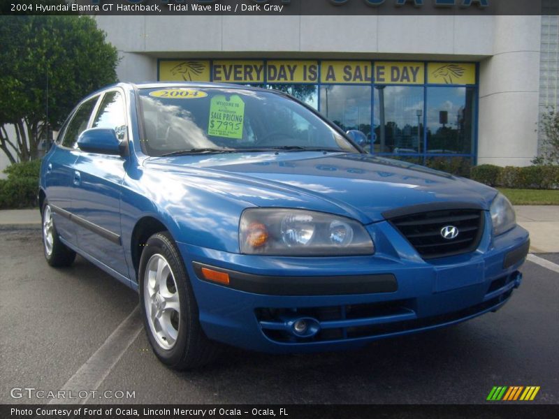 Tidal Wave Blue / Dark Gray 2004 Hyundai Elantra GT Hatchback