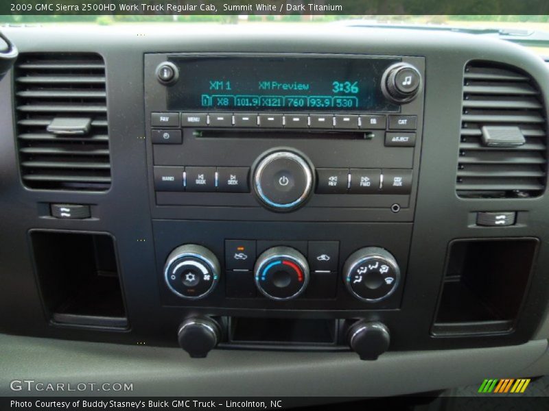 Summit White / Dark Titanium 2009 GMC Sierra 2500HD Work Truck Regular Cab