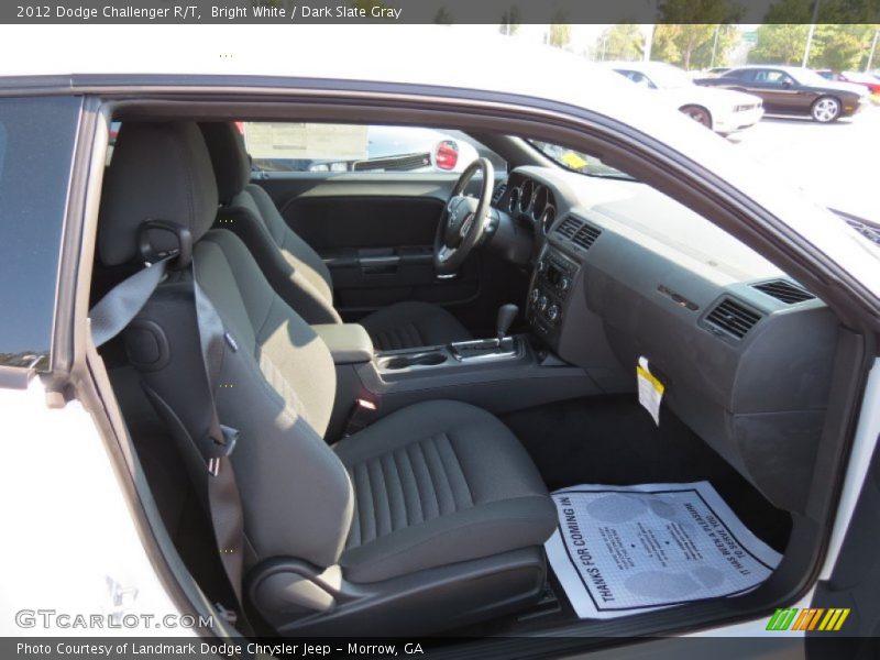 Bright White / Dark Slate Gray 2012 Dodge Challenger R/T