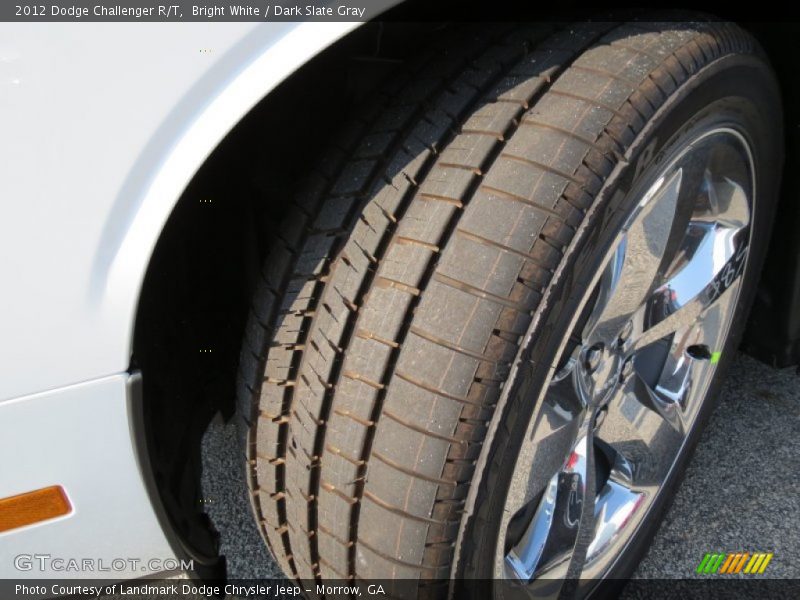 Bright White / Dark Slate Gray 2012 Dodge Challenger R/T