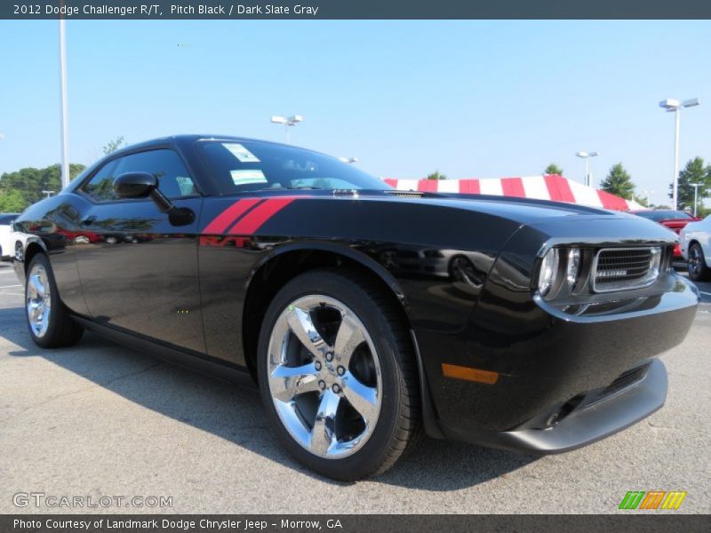 Pitch Black / Dark Slate Gray 2012 Dodge Challenger R/T