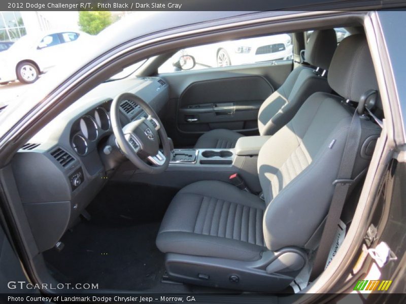 Pitch Black / Dark Slate Gray 2012 Dodge Challenger R/T