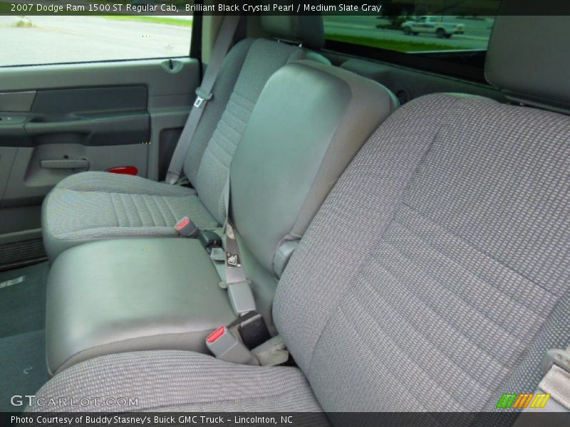 Brilliant Black Crystal Pearl / Medium Slate Gray 2007 Dodge Ram 1500 ST Regular Cab