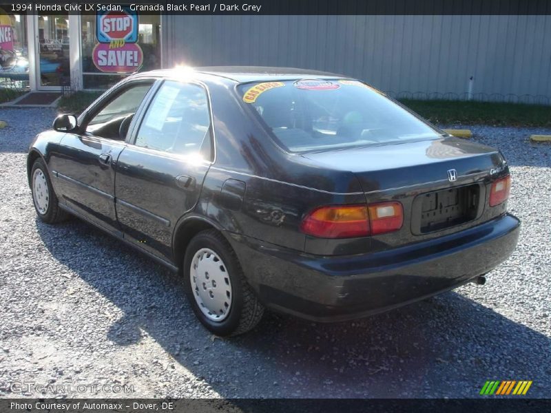 Granada Black Pearl / Dark Grey 1994 Honda Civic LX Sedan