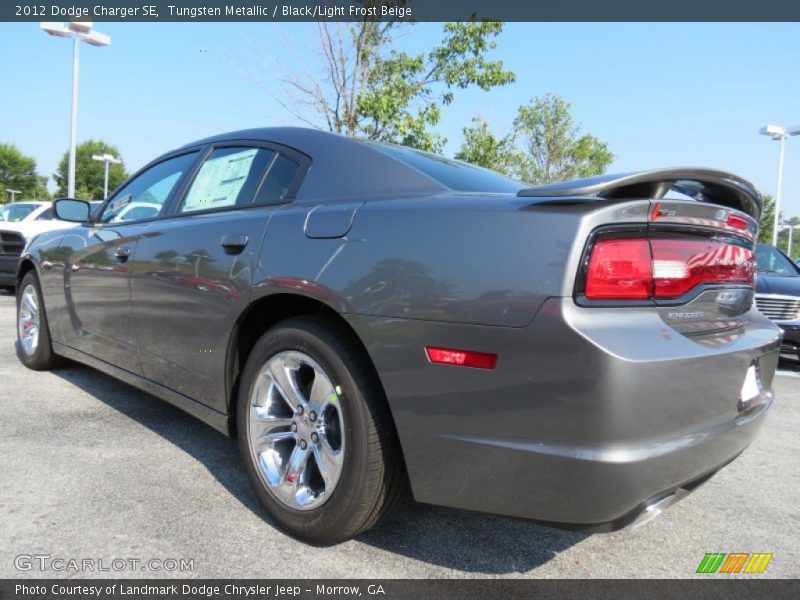 Tungsten Metallic / Black/Light Frost Beige 2012 Dodge Charger SE