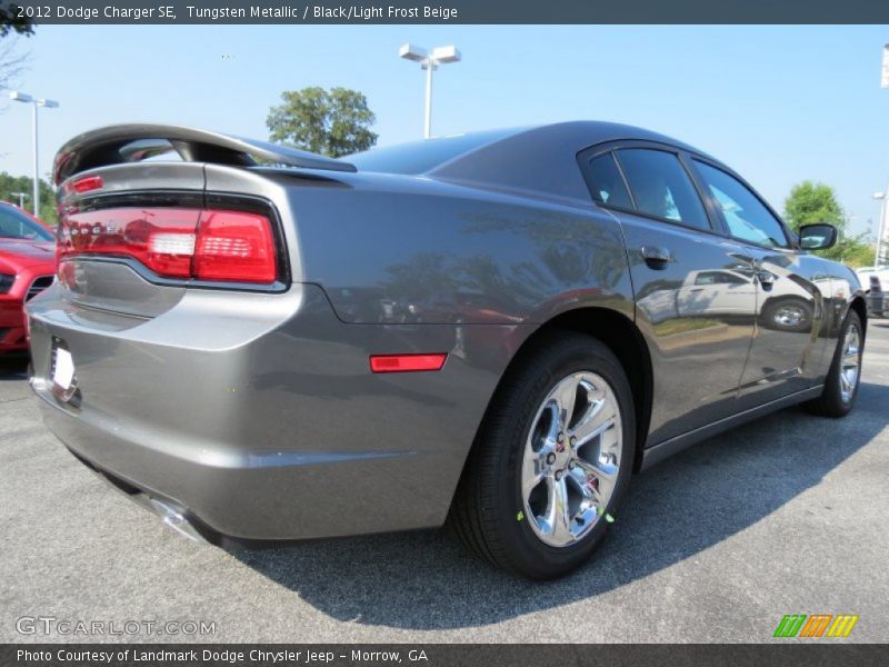 Tungsten Metallic / Black/Light Frost Beige 2012 Dodge Charger SE
