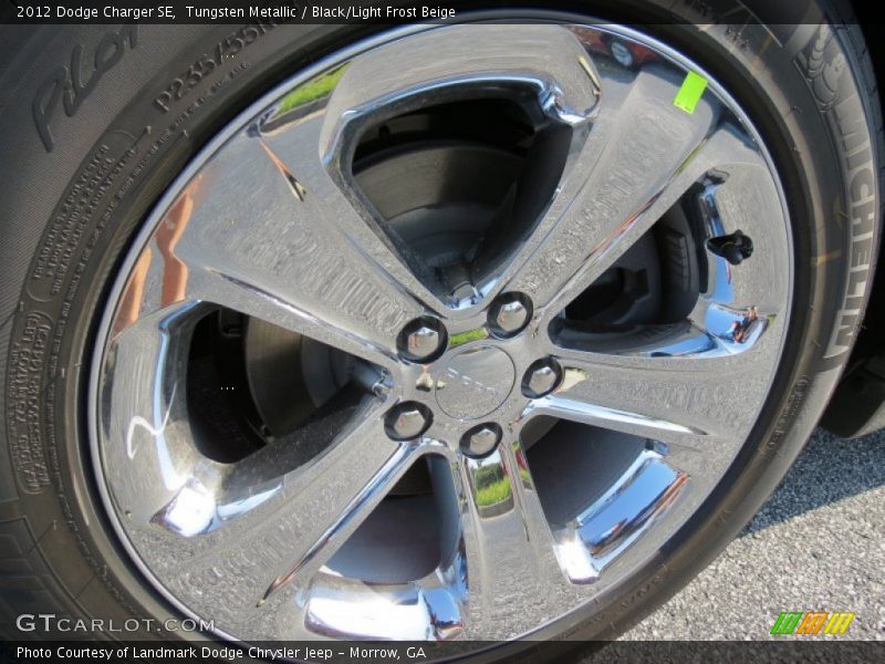 Tungsten Metallic / Black/Light Frost Beige 2012 Dodge Charger SE