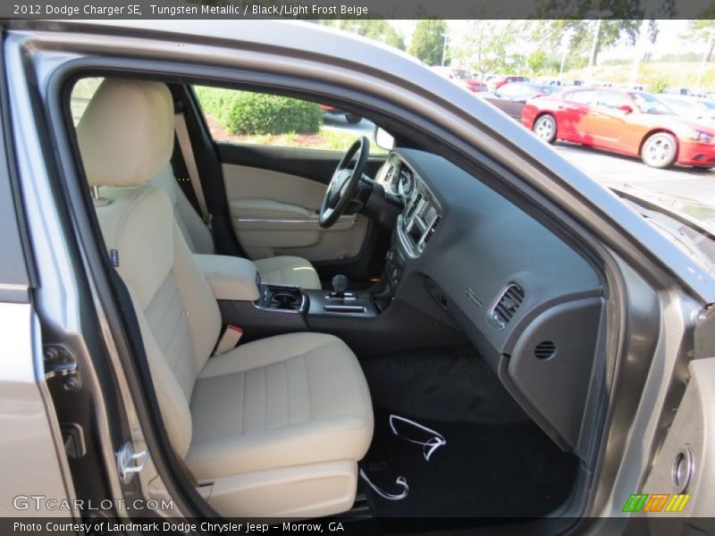 Tungsten Metallic / Black/Light Frost Beige 2012 Dodge Charger SE