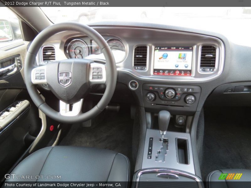 Tungsten Metallic / Black 2012 Dodge Charger R/T Plus