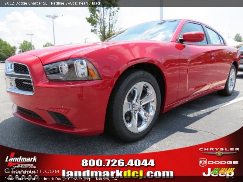 Redline 3-Coat Pearl / Black 2012 Dodge Charger SE