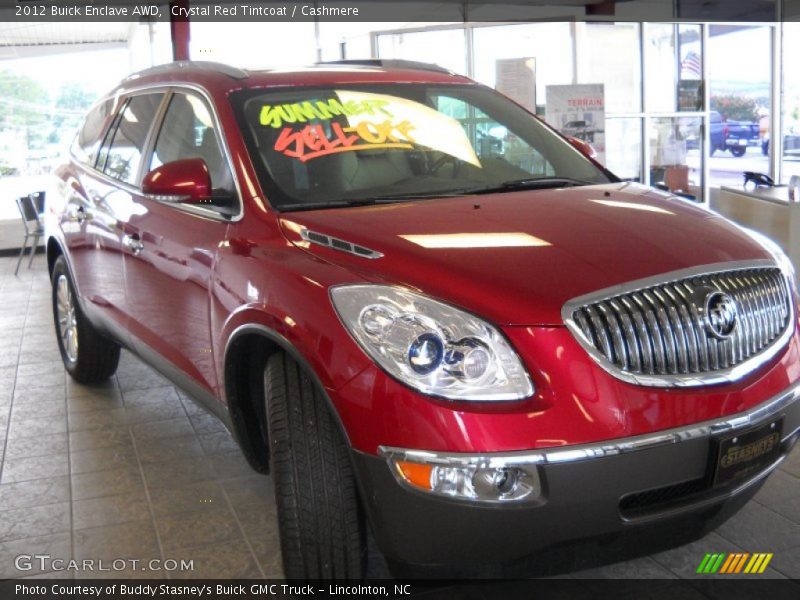 Crystal Red Tintcoat / Cashmere 2012 Buick Enclave AWD