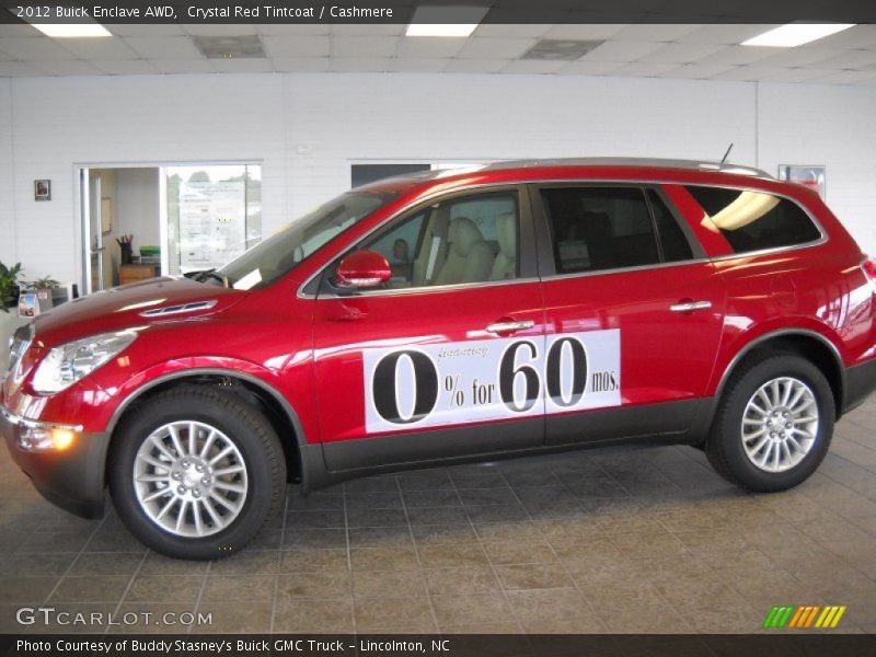 Crystal Red Tintcoat / Cashmere 2012 Buick Enclave AWD