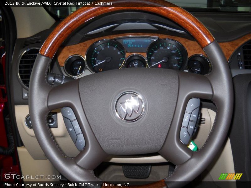 Crystal Red Tintcoat / Cashmere 2012 Buick Enclave AWD
