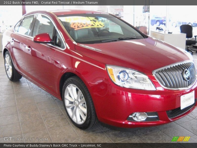 Crystal Red Tintcoat / Medium Titanium 2012 Buick Verano FWD