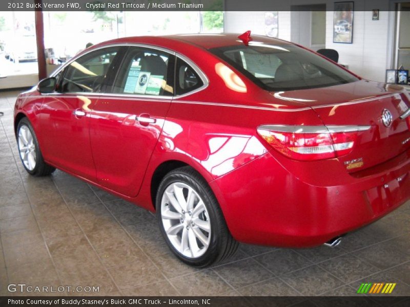 Crystal Red Tintcoat / Medium Titanium 2012 Buick Verano FWD