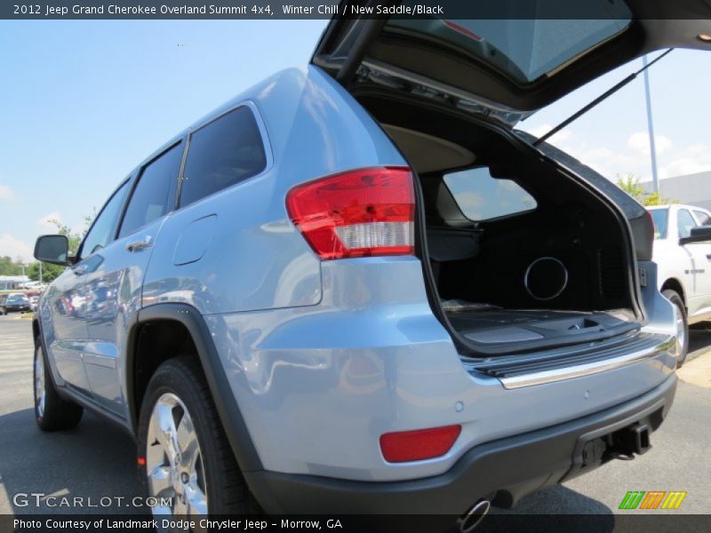 Winter Chill / New Saddle/Black 2012 Jeep Grand Cherokee Overland Summit 4x4