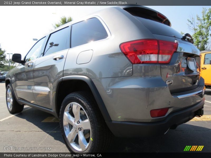 Mineral Gray Metallic / New Saddle/Black 2012 Jeep Grand Cherokee Overland