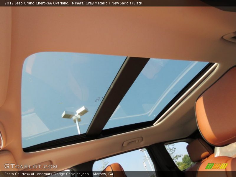 Sunroof of 2012 Grand Cherokee Overland
