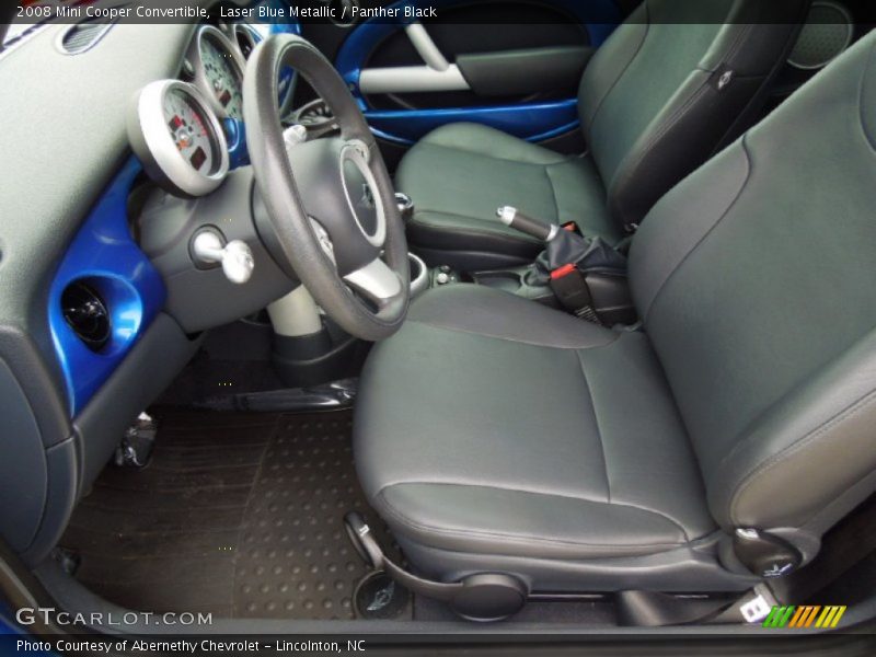 Laser Blue Metallic / Panther Black 2008 Mini Cooper Convertible