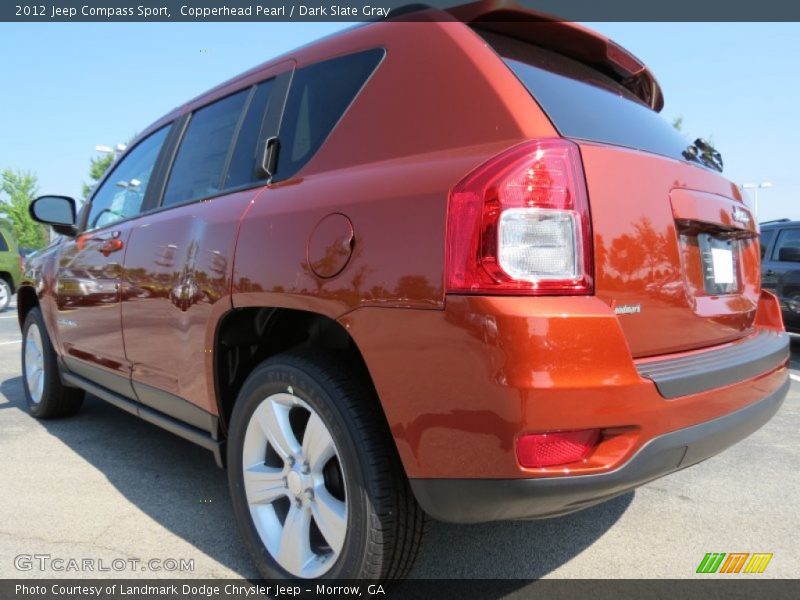 Copperhead Pearl / Dark Slate Gray 2012 Jeep Compass Sport