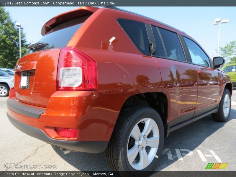 Copperhead Pearl / Dark Slate Gray 2012 Jeep Compass Sport